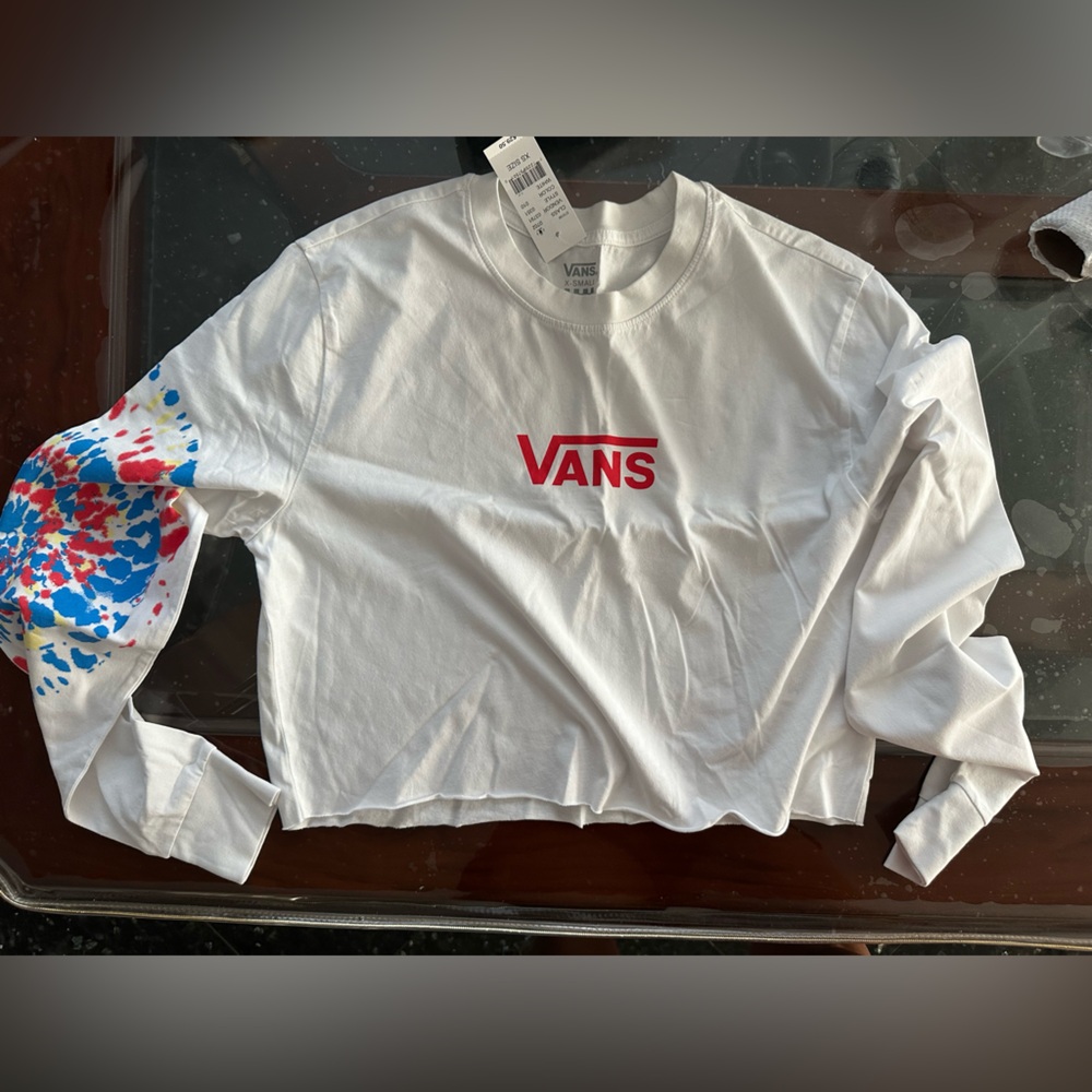 Vans long sleeve crop top